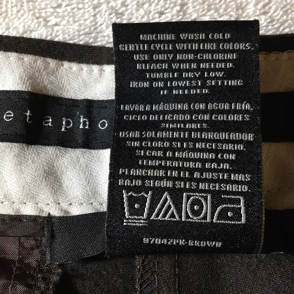 Metaphor Courtney Career Work Pants Trousers 16 P Chocolate Brown Boot Leg - Picture 5 of 10